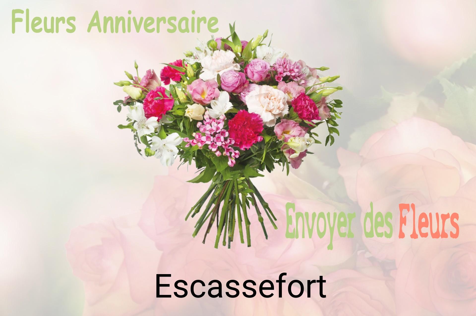 Bouquet de fleurs d’anniversaire livré à Escassefort