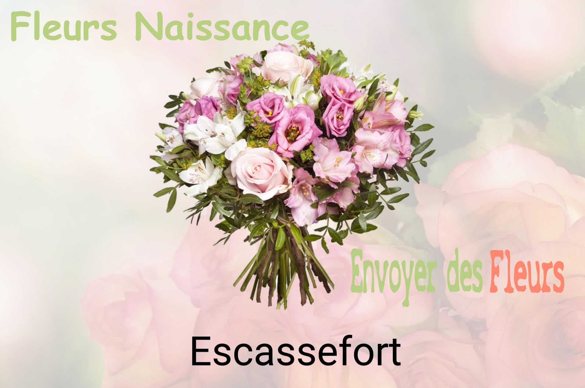 Bouquet de fleurs de naissance livré à Escassefort